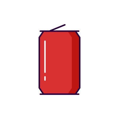 Soda Filled Minimalistic Line Icon for Web and Graphic Design, Apps, Banners, Social Network and Cards