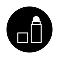 Minimalist deodorant stick illustration displaying personal hygiene and self care routine to promote wellness and cleanliness lifestyle vector