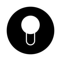 Minimalist conceptual icon representing idea generation inspiration innovation creativity and solution finding in a digital world design vector