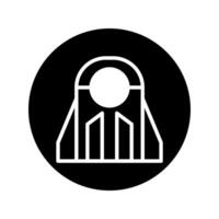 Minimalist abstract iconic symbol in black and white color for brand identity and presentation purpose vector