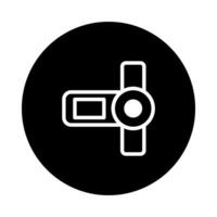 Iconic camera illustration highlighting simplicity in design demonstrating creative graphic design techniques achieving visual communication vector