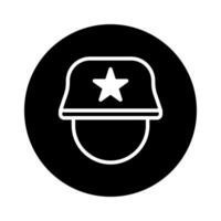 Iconic military helmet with star emblem a symbol of valor and sacrifice representing armed forces vector