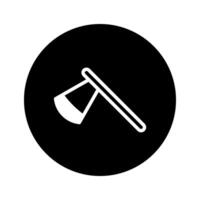 Iconic ax design illustration a symbolic representation of strength labor and cutting edge technology tool vector