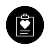 Heart health medical record clipboard icon for patient care and wellbeing assessment vital for diagnosis vector