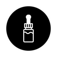 Apothecary essence dropper in simple format perfect for illustrating health and beauty themes vector