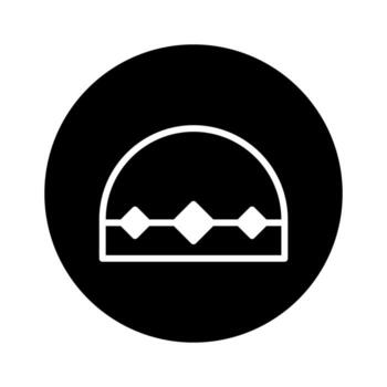 resumen geométrico diseño presentando diamante formas dentro un semi circulo en un oscuro antecedentes minimalista estilo vector