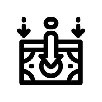 devaluation line icon. Clean and minimalist icon for websites, mobile apps, presentations, and logos. Fully scalable and customizable for any project. vector