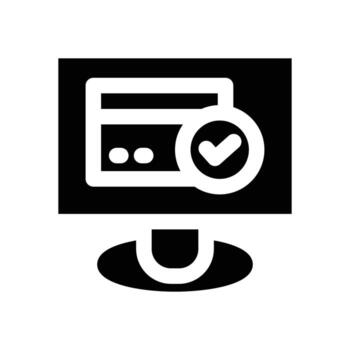 payment gateway glyph icon. Strong and solid icon for websites, mobile interfaces, presentations, and visual branding. High quality and easy to edit. vector