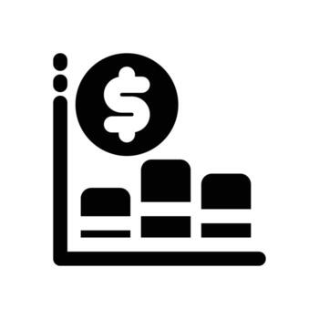 trade glyph icon. Strong and solid icon for websites, mobile interfaces, presentations, and visual branding. High quality and easy to edit. vector