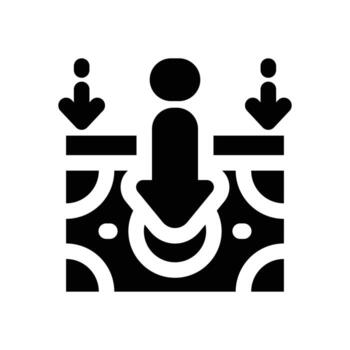 devaluation glyph icon. Strong and solid icon for websites, mobile interfaces, presentations, and visual branding. High quality and easy to edit. vector