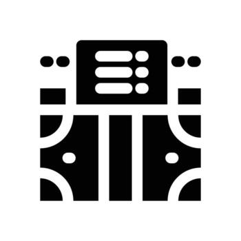 money bill glyph icon. Strong and solid icon for websites, mobile interfaces, presentations, and visual branding. High quality and easy to edit. vector