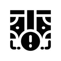 crisis glyph icon. Strong and solid icon for websites and mobile apps. vector