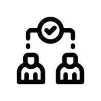 referral line icon. Clean and minimalist icon for websites, mobile apps, presentations, and logos. Fully scalable and customizable for any project. vector