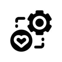 loyalty program glyph icon. Strong and solid icon for websites, mobile interfaces, presentations, and visual branding. High quality and easy to edit. vector