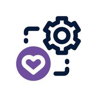 loyalty program dual tone icon. Sleek and modern icon for websites and mobile apps. vector