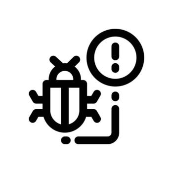 error problema línea icono. limpiar y minimalista icono para sitios web, móvil aplicaciones, presentaciones, y logotipos completamente escalable y personalizable para ninguna proyecto. vector