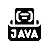 javascript glyph icon. Strong and solid icon for websites, mobile interfaces, presentations, and visual branding. High quality and easy to edit. vector
