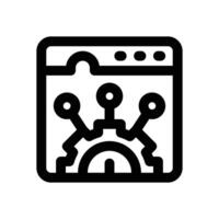 system line icon. Clean and minimalist icon for websites and mobile apps. vector