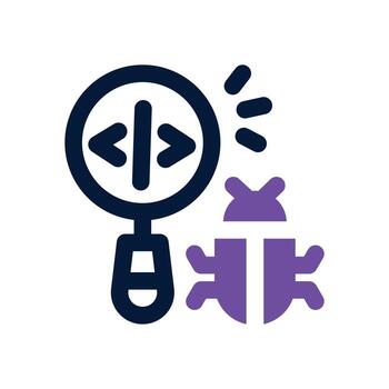 testing dual tone icon. Sleek and modern icon for websites and mobile apps. vector