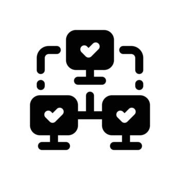 lan glifo icono. fuerte y sólido icono para sitios web, móvil interfaces, presentaciones, y visual marca. alto calidad y fácil a editar. vector