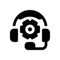 tech service glyph icon. Strong and solid icon for websites and mobile apps. vector