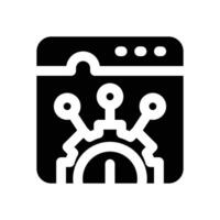 system glyph icon. Strong and solid icon for websites and mobile apps. vector