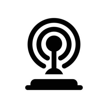 antena glifo icono. fuerte y sólido icono para sitios web, móvil interfaces, presentaciones, y visual marca. alto calidad y fácil a editar. vector