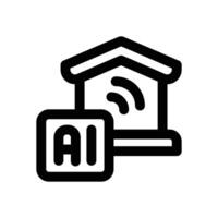 smarthome line icon. Clean and minimalist icon for websites and mobile apps. vector