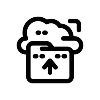 backup line icon. Clean and minimalist icon for websites, mobile apps, presentations, and logos. Fully scalable and customizable for any project. vector