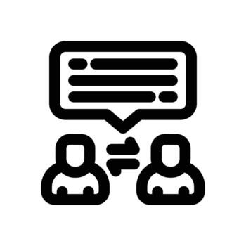 communication line icon. Clean and minimalist icon for websites, mobile apps, presentations, and logos. Fully scalable and customizable for any project. vector