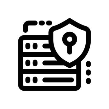 data protection line icon. Clean and minimalist icon for websites, mobile apps, presentations, and logos. Fully scalable and customizable for any project. vector