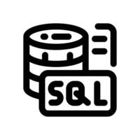 sql server line icon. Clean and minimalist icon for websites and mobile apps. vector
