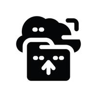backup glyph icon. Strong and solid icon for websites, mobile interfaces, presentations, and visual branding. High quality and easy to edit. vector