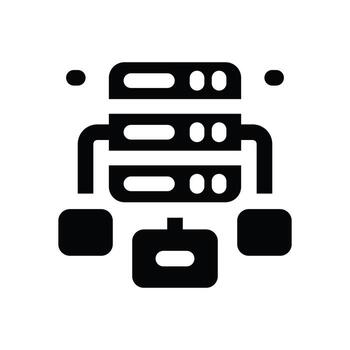 cluster glyph icon. Strong and solid icon for websites, mobile interfaces, presentations, and visual branding. High quality and easy to edit. vector