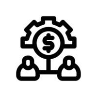 human capital line icon. Clean and minimalist icon for websites, mobile apps, presentations, and logos. Fully scalable and customizable for any project. vector