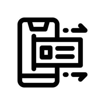 móvil bancario línea icono. limpiar y minimalista icono para sitios web, móvil aplicaciones, presentaciones, y logotipos completamente escalable y personalizable para ninguna proyecto. vector