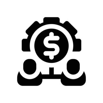 human capital glyph icon. Strong and solid icon for websites, mobile interfaces, presentations, and visual branding. High quality and easy to edit. vector