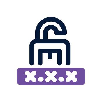 password duotone icon. Sleek and modern icon for websites, mobile apps, marketing materials, and corporate design. Fully scalable and ready to use. vector