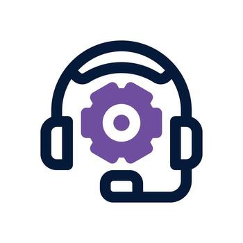 tech service dual tone icon. Sleek and modern icon for websites and mobile apps. vector