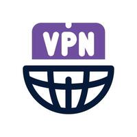 vpn duotone icon. Sleek and modern icon for websites, mobile apps, marketing materials, and corporate design. Fully scalable and ready to use. vector