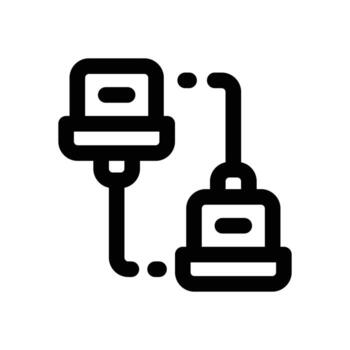 local línea icono. limpiar y minimalista icono para sitios web y móvil aplicaciones vector