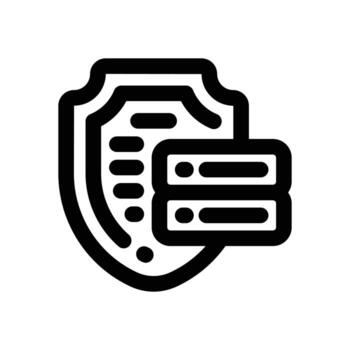 server protect line icon. Clean and minimalist icon for websites and mobile apps. vector