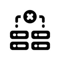 failled glyph icon. Strong and solid icon for websites and mobile apps. vector