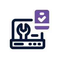 accessibility dual tone icon. Sleek and modern icon for websites and mobile apps. vector