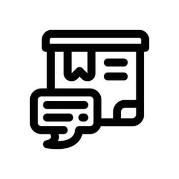 chat service line icon. Clean and minimalist icon for websites, mobile apps, presentations, and logos. Fully scalable and customizable for any project. vector