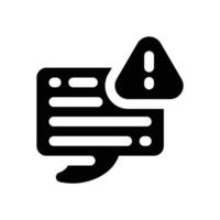 complain glyph icon. Strong and solid icon for websites, mobile interfaces, presentations, and visual branding. High quality and easy to edit. vector