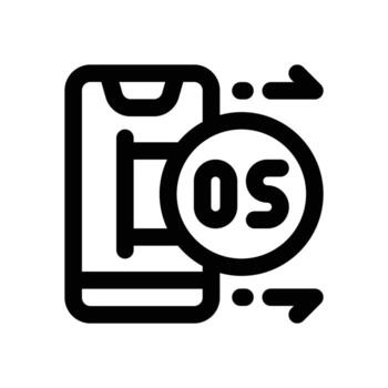 operación sistema línea icono. limpiar y minimalista icono para sitios web, móvil aplicaciones, presentaciones, y logotipos completamente escalable y personalizable para ninguna proyecto. vector