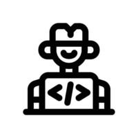 software engineer line icon. Clean and minimalist icon for websites and mobile apps. vector