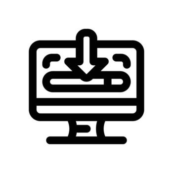 instalación línea icono. limpiar y minimalista icono para sitios web y móvil aplicaciones vector