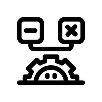 software testing line icon. Clean and minimalist icon for websites and mobile apps. vector